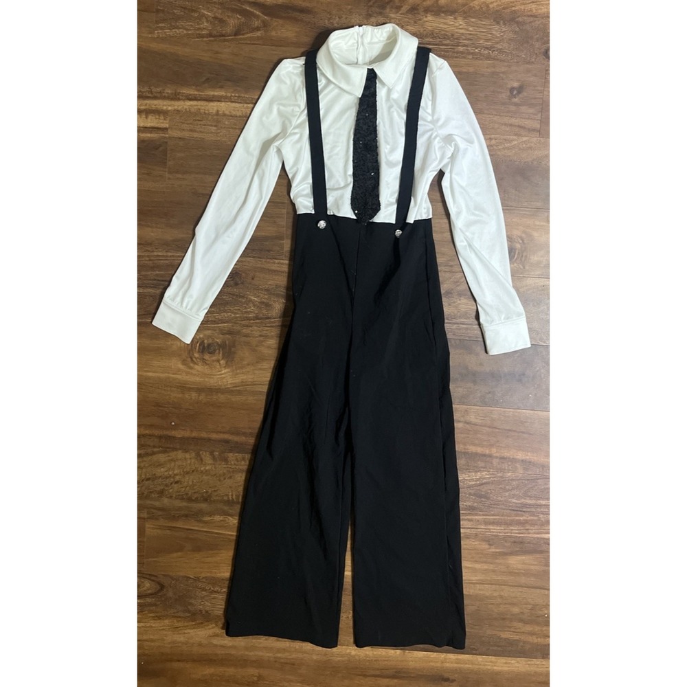 Weissman Dance Tap Jazz RAZZLE DAZZLE Suspender Pants Jumpsuit SA Adult Small - Picture 2 of 8